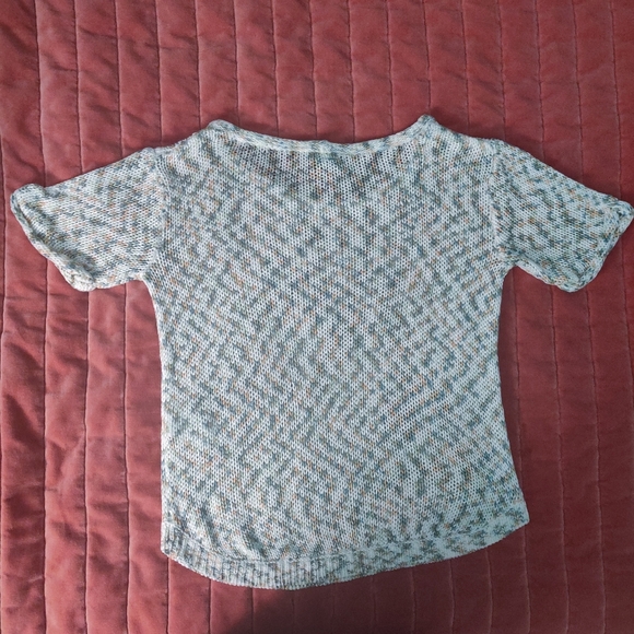 H&M Knitted Pattern Speckles Short Sleeve Sweater & White Collared Shirt Bundle - Picture 3 of 10